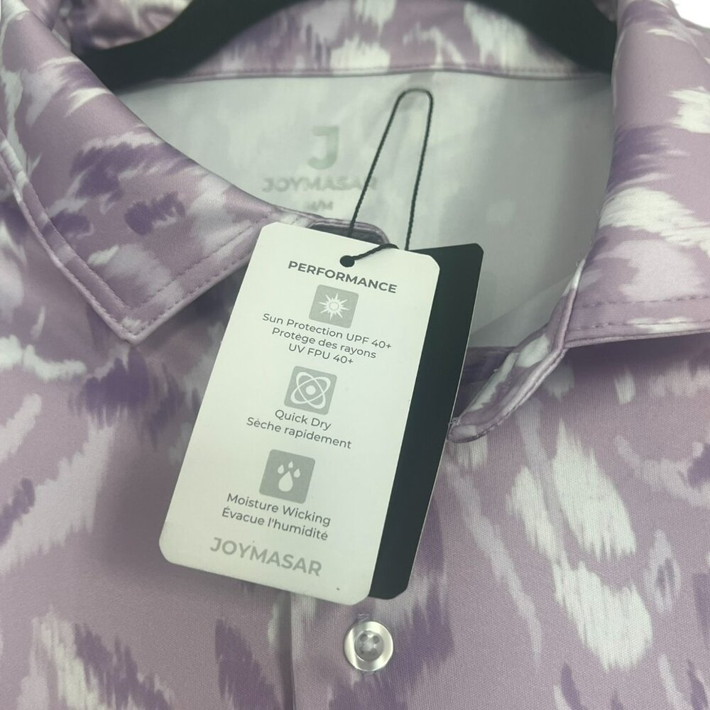 Men's JOYMASAR Short Sleeve Performance‎ Print Golf Shirt Size Medium - Picture 7 of 8